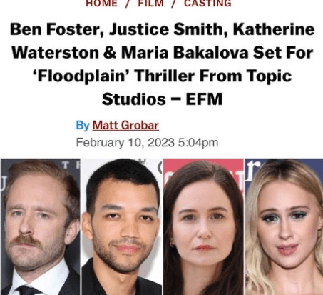 Maria Bakalova is being cast in the movie Floodplain