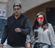 Amanda Bynes with Paul Michael