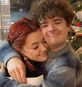 Gaten Matarazzo with his girlfriend Lizzy Yu 