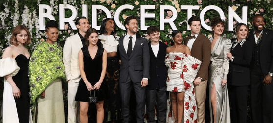 Florence Hunt at the premiere of Bridgerton