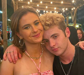 Elina Yael with her boyfriend  