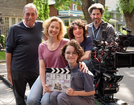 Young Mckenna Grace at the set of Ghostbusters