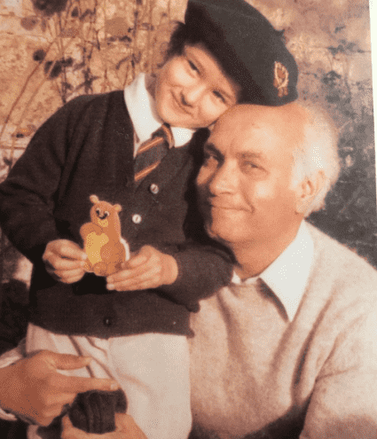 indira-varma-father Indira Varma with her father.