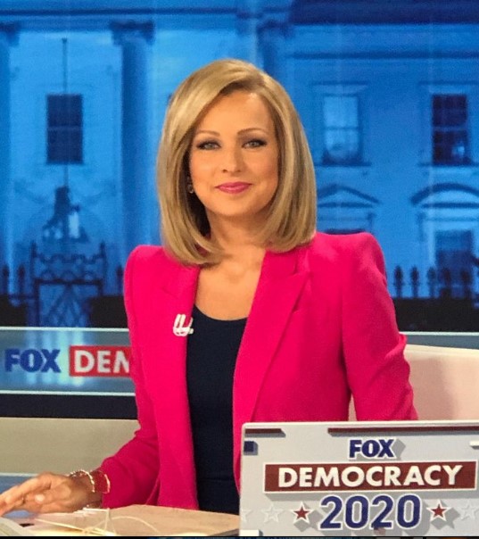 sandra-smith-career Sandra Smith hosting an event for Fox News