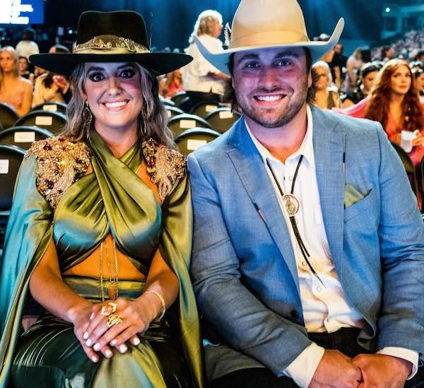 lainey-wilson-boyfriend Lainey Wilson with her Boyfriend at the ACM awards.