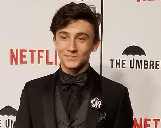 Dante Albidone at the premiere of The Umbrella Academy
