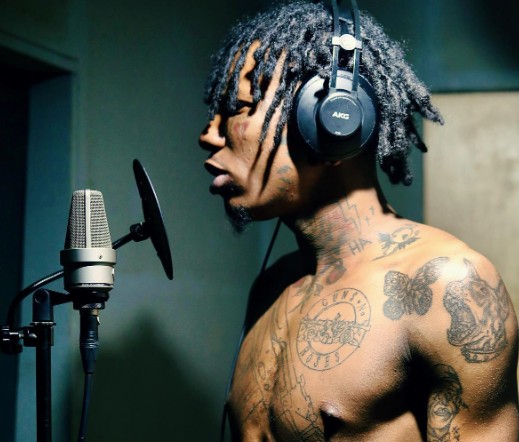 lil-wop-recording Lil Wop at a recording studio