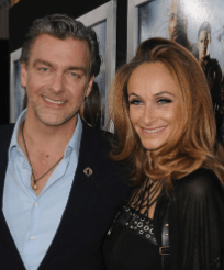ray-stevenson-with-his-wife-elisabeth Ray Stevenson with his wife, Elisabetta
