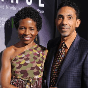LisaGay Hamilton with her husband 