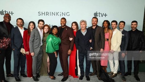 Rachel Stubington at the premiere of Shrinking  