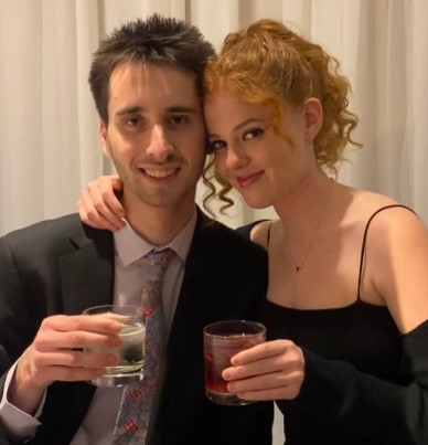 Rachel Stubington with her boyfriend