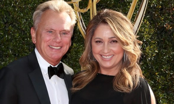 Pat Sajak with his wife, Lesly Brown
