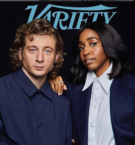 Ayo Edebiri on the cover page of variety