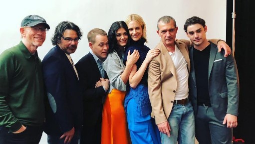Samantha Colley with the cast of Genius Season Two