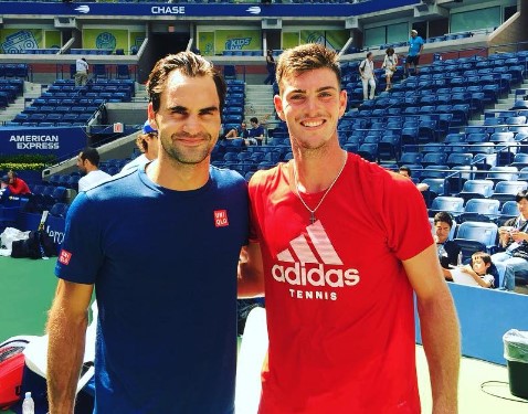 maximilian-marterer-with-roger-federer Maximilian Marterer with Roger Federer