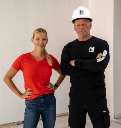 Mike Holmes with his daughter, Sherry