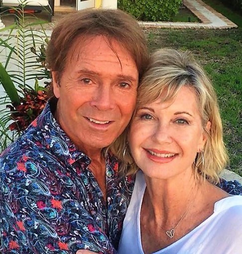 Sir Cliff Richard with Olivia Newton-John
