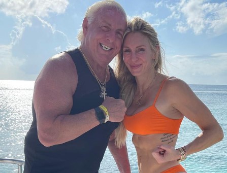 charlotte-flair-with-her-father Charlotte Flair with her father