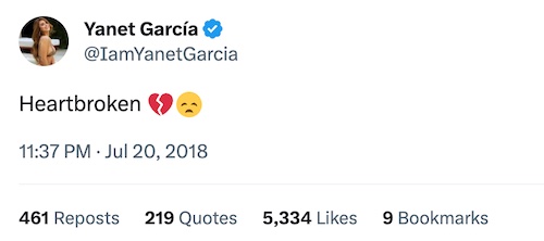 yanet-garcia-breakup Yanet Garcia breakup
