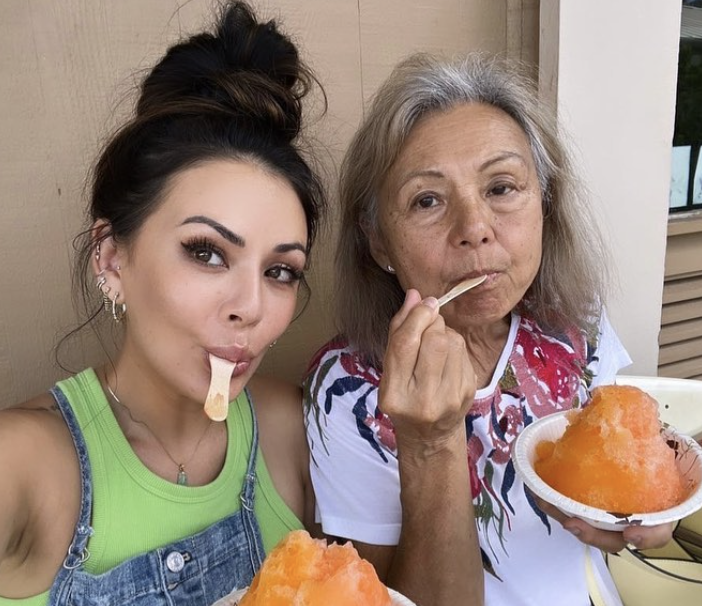Janel-Parrish-with-her-mother Janel Parrish with her mother
