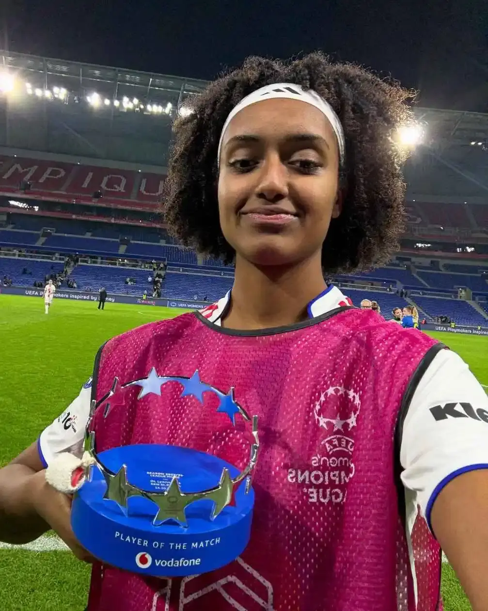 Soccer player Lily Yohannes in a US Women