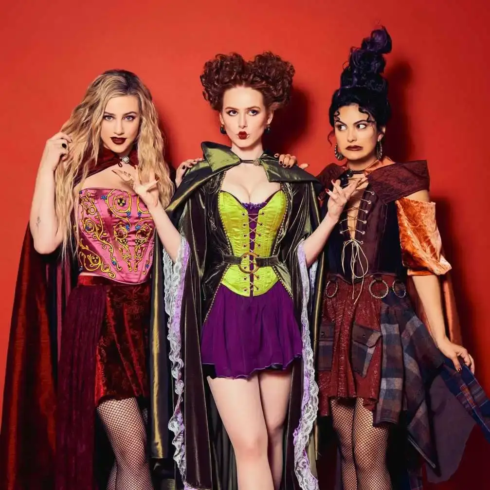 The Riverdale leading ladies channeling their inner Sanderson Sisters for a magical Halloween.