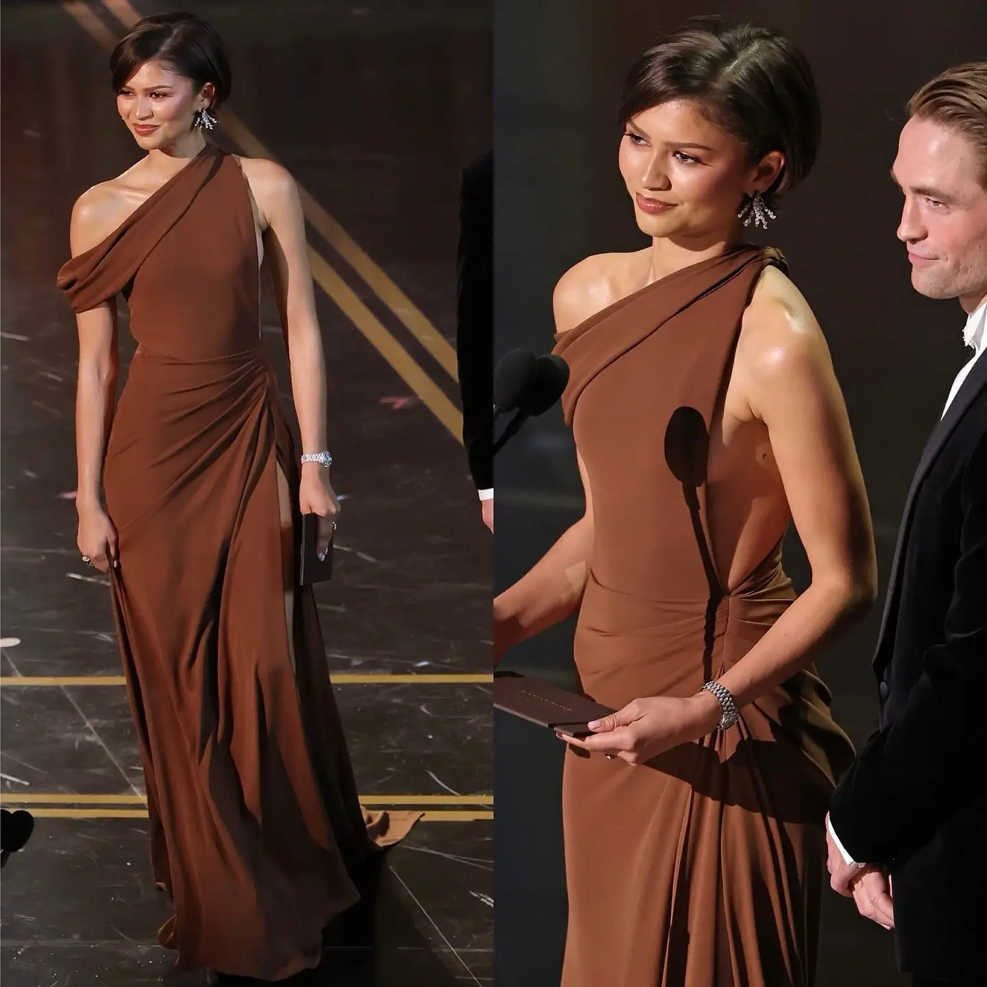 Zendaya and Robert Pattinson at The Drama 2026 Premiere.