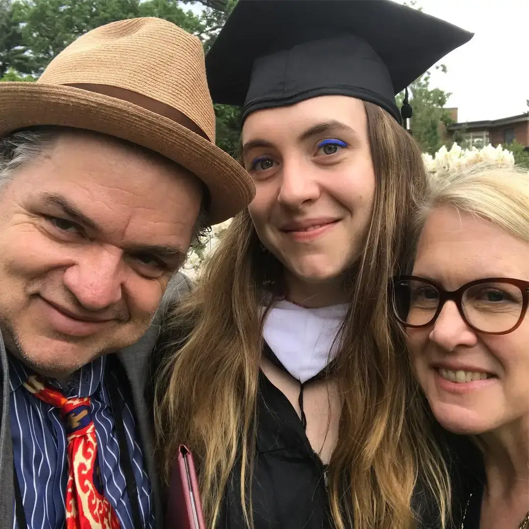 Oliver Platt at his daughter’s graduation with his wife