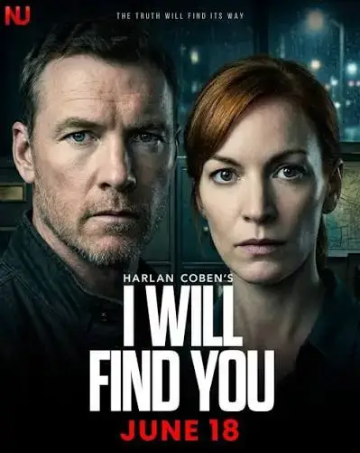 A dramatic promotional poster for Harlan Coben