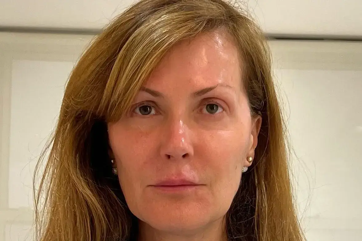 Financial journalist Dagen McDowell smiles