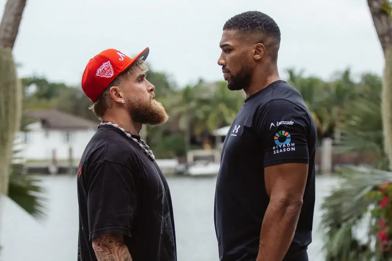 Anthony Joshua and Jake Paul