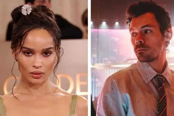 Harry Styles and Zoë Kravitz.