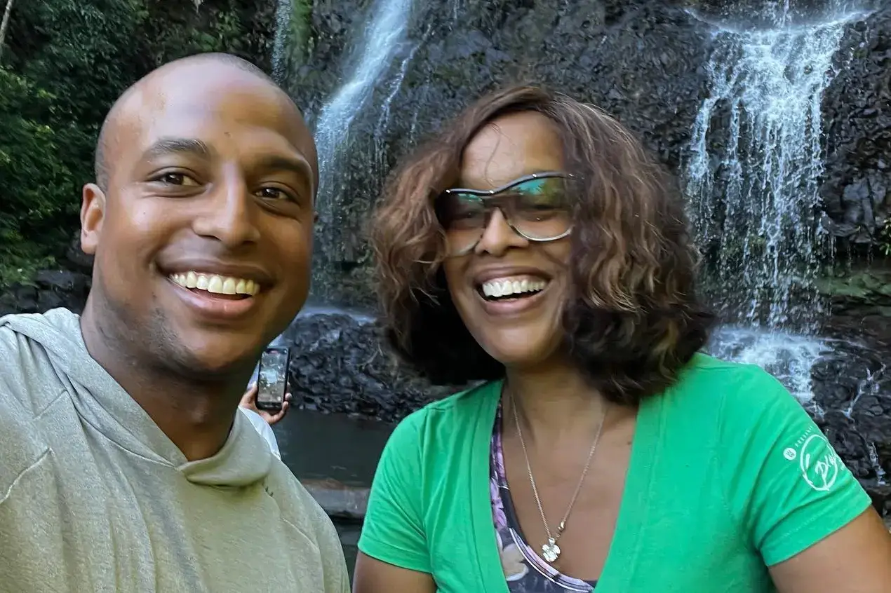 Gayle King  and her ex husband William Bumpus.