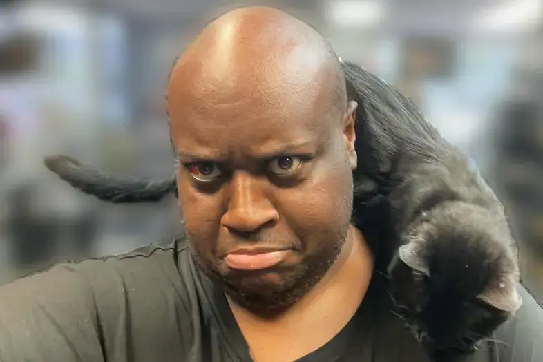 Bryant Moreland (EDP445) with cat.️