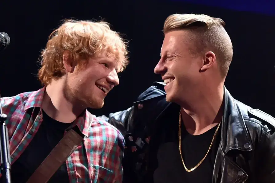 Musician Macklemore and Ed Sheeran