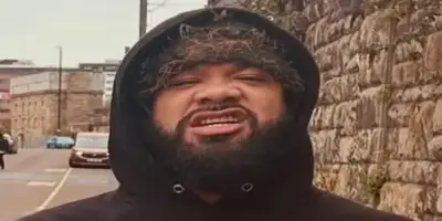 Jacob Fatu in a black hoodie.