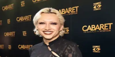 Mason Alexander Park smiling at a Cabaret event.