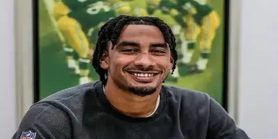 Jordan Love smiling