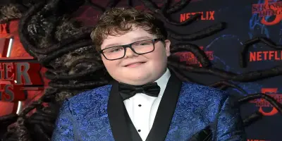 Close-up of actor Jake Connelly smiling