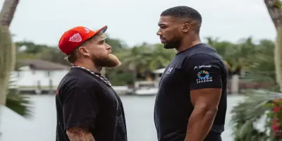 Anthony Joshua and Jake Paul