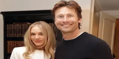 Glen Powell And Michelle Randolph
